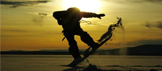 snowboarding